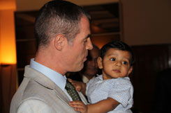 French Ambassador to India J&eacute;r&ocirc;me Bonnafont with Nandita Das' son
