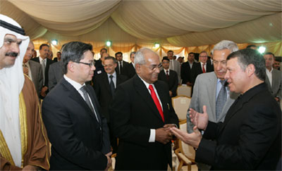 Dr U S Awasthi with the King of Jordan