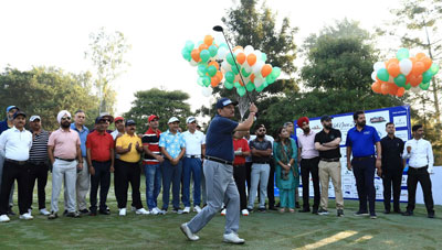 Advisor to Lt. Governor Jammu & Kashmir Rajeev Rai Bhatnagar inaugurates J&K Open Golf Tournament with a ceremonial Tee-Off