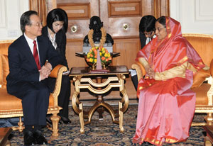 Patibha Patin and Wen Jiabao