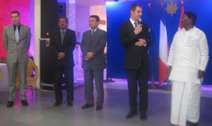 French Ambassador Jérôme Bonnafont addressing the gathering on the French National Day